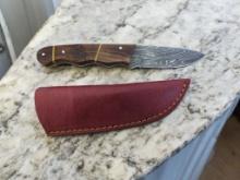 Damascus Handmade Knife with Sheath
