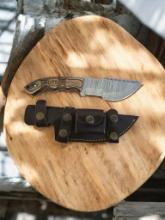 Damascus Handmade Knife with Sheath