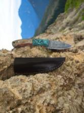 Damascus Handmade Knife with Sheath