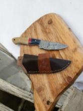 Damascus Handmade Knife with Sheath