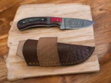 Damascus Handmade Knife with Sheath