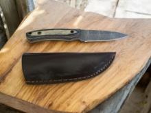 Damascus Handmade Knife with Sheath