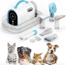 UPROOT CLEAN PET GROOMING VACUUM KIT - CORDLESS, QUIET, WITH BRUSH, DETANGLER & DESHEDDER TOOLS