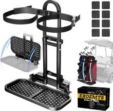 UNIVERSAL FOLDABLE GOLF CART REAR SEAT BAG HOLDER, FITS SAFETY GRIP BAR MAX 8', NO-DRILL