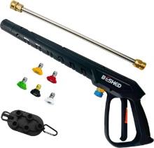 DURABLE PRESSURE WASHER KIT, 37 INCH, 3000 PSI, M22 FITTING, 5 NOZZLE TIPS, EXTENSION WAND