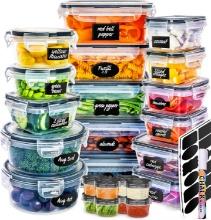 FULLSTAR 50-PIECE PLASTIC FOOD STORAGE CONTAINERS WITH LIDS - LEAKPROOF, BPA-FREE (PACK OF 50)