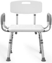 SHOWER CHAIR, 500 LBS, FOR INSIDE SHOWER, HEIGHT ADJUSTABLE SEAT FOR ELDERLY, ADULTS, DISABLED