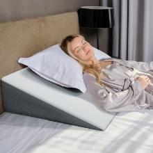 K LBS BED WEDGE PILLOW, 7.5" (31X33X7.5) EXTRA WIDE, MEMORY FOAM, JACQUARD COVER