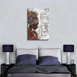 African American Inspirational Abstract Black Woman Colorful Headband Poster (16 24in Unframed)