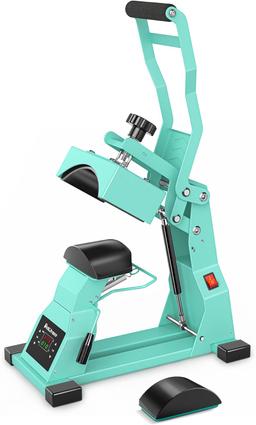Hat Heat Press Machine with 2 Platens, Cap Heat Press for Sublimation & HTV, Print Caps Easy