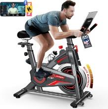 HARISON Exercise Bike, 350lbs, Bluetooth, Tablet Holder, Comfortable Seat Cushion