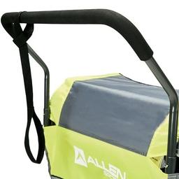 Allen Sports Deluxe 2-Child Bicycle Trailer & Stroller, Max Capacity 100 lbs, Model AS2, Green