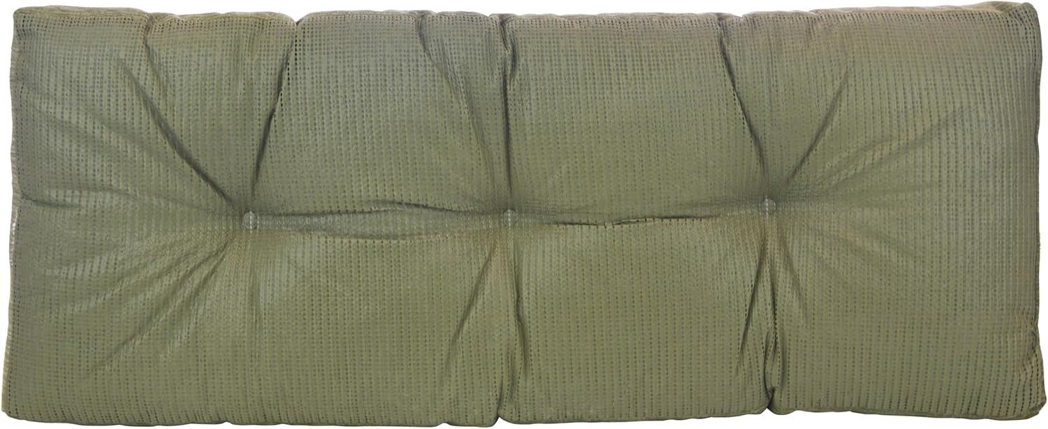 Klear Vu Gripper Omega Non-Slip Tufted Bench Cushion, 35", Green
