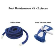 Mainstays 2pc Pool Cleaning Kit, Includes 25FT Hose and Vacuum Head