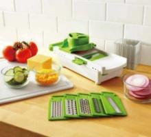 Mainstays Multi-Function Mandolin Slicer Set, 11 Pieces, Stainless Steel Blades