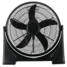 Pelonis 20" 3-Speed Air Circulator Floor Fan with Wall Mount, FB50-17H, Black