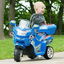 Lil' Rider 3-Wheel Battery-Powered Ride-On FX Sport Bike - Blue