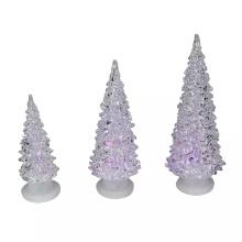 Northlight Clear Color Changing LED Lighted Christmas Tree 3-Piece Set