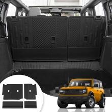 CARGO MAT COMPATIBLE WITH 2021 2022 2023 2024 2025 FORD BRONCO 4 Door (4 PCS REAR BACKREST MATS)