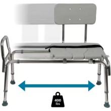 HEAVY-DUTY SLIDING TRANSFER BENCH WITH CUT-OUT SEAT