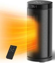 Sunnote Heater: 1500W, Ceramic, 80° Oscillation, Timer, Remote, Safe for Office/Bedroom Use