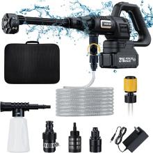 Cordless Pressure Washer, 1200PSI, Black, with Brushless Motor, 4.0Ah Battery, 6-in-1 Nozzle