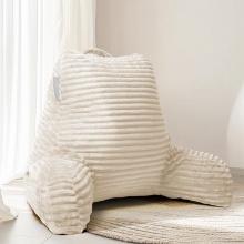 Hearth & Harbor Reading Pillow for Bed, Adult – Back Pillow for Sitting Up, Foam Linen