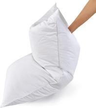 Three Geese White Goose Feather Bed Pillow, Queen/Standard, 600TC Cotton, Med. Firm (1 Pillow)