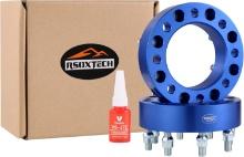 2 pcs 8x180 Forged Wheel Spacers | 3" Thick 126.15mm hub | M14X1.5 Studs, Compatible w/Chevy GMC