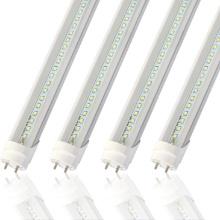 2FT T8 LED Tube Light, 12W, 1560LM, 5000K, Dual Ended, Clear Cover (4-Pack)