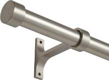 Lwiiom Brushed Nickel Curtain Rod for Window 28 to 48 "