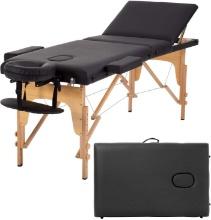 MASSAGE BED PORTABLE TABLE, 24" WIDE, ADJUSTABLE HEIGHT, W/BAG, FOR SPA, TATTOO, FACIAL