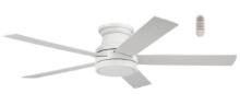 HARBOR BREEZE CALVERTON 52-IN COLOR-CHANGING CEILING FAN W/LIGHT & REMOTE (WHITE/DRIFTWOOD)