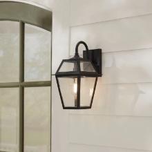 ALLEN + ROTH BELASCO 1-LIGHT 15-IN H BLACK LED OUTDOOR WALL LIGHT