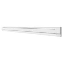 96 IN. 240/208-VOLT 2,000/2,500/1,875/1,500-WATT ELECTRIC BASEBOARD HEATER, WHITE