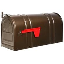 CARLTON POST-MOUNT T2 MAILBOX, BRONZE