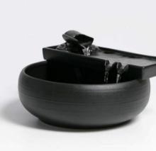 CERAMIC TABLETOP FOUNTAIN FOR INDOOR AND OUTDOOR TABLE DESK OFFICE PATIO (CERAMIC FOUNTAIN)