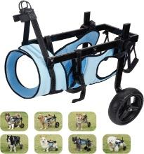 DOG WHEELCHAIR FOR BACK LEGS, MOBILITY AID FOR SMALL MEDIUM PET HIND LIMBS, LIGHTWEIGHT, ML