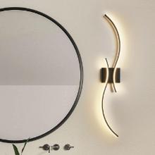LED BATHROOM VANITY LIGHT FIXTURE, 39 INCH, MATTE BLACK, 3000K-6500K COLOR ADJUSTABLE, WALL MOUNTED