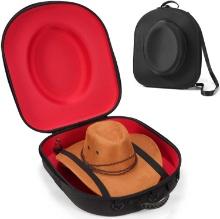 LIVELAB HAT BOX FOR TRAVEL - CRUSH PROOF HAT HOLDER, HARD CASE FOR VARIOUS HATS - LARGE