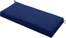 OUTDOOR BENCH CUSHION, 48"X18" WATERPROOF, FADE-RESISTANT, FOR PORCH SWING, LOVESEAT, NAVY