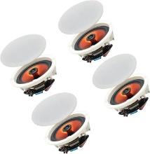 HERDIO 6.5" 600W BLUETOOTH CEILING SPEAKERS WIRELESS HOME SYSTEM (4 SPEAKERS)