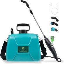 2 GAL BATTERY POWERED GARDEN SPRAYER, USB HANDLE, 3 NOZZLES, RETRACTABLE WAND, ADJUSTABLE STRAP