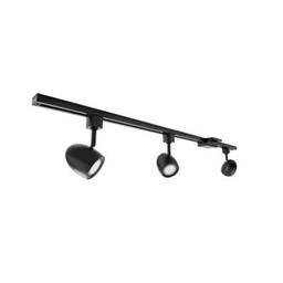 Lithonia Lighting Ostrich Egg 44.5 in. 3-Light Black LED , $148.35 Est. Retail Value