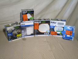 Halo SLD 4 in. White Integrated LED Ceiling Mount Light Fixture, $225.91 Est. Retail Value