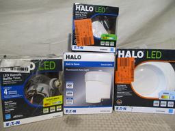 Halo SLD 4 in. White Integrated LED Ceiling Mount Light Fixture, $225.91 Est. Retail Value