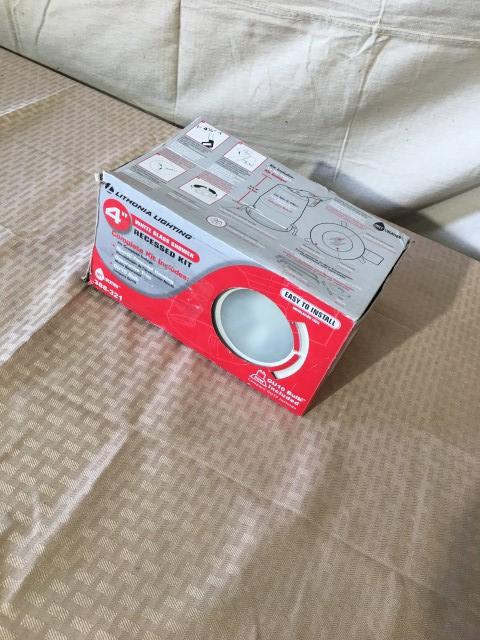 Lithonia Lighting Recessed Lighting 4 in. GU10 White Glass Recessed, $28.72 Est. Retail Value