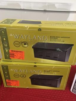 Architectural Mailboxes Wayland Black Wall Mount Mailbox, $119.92 Est. Retail Value