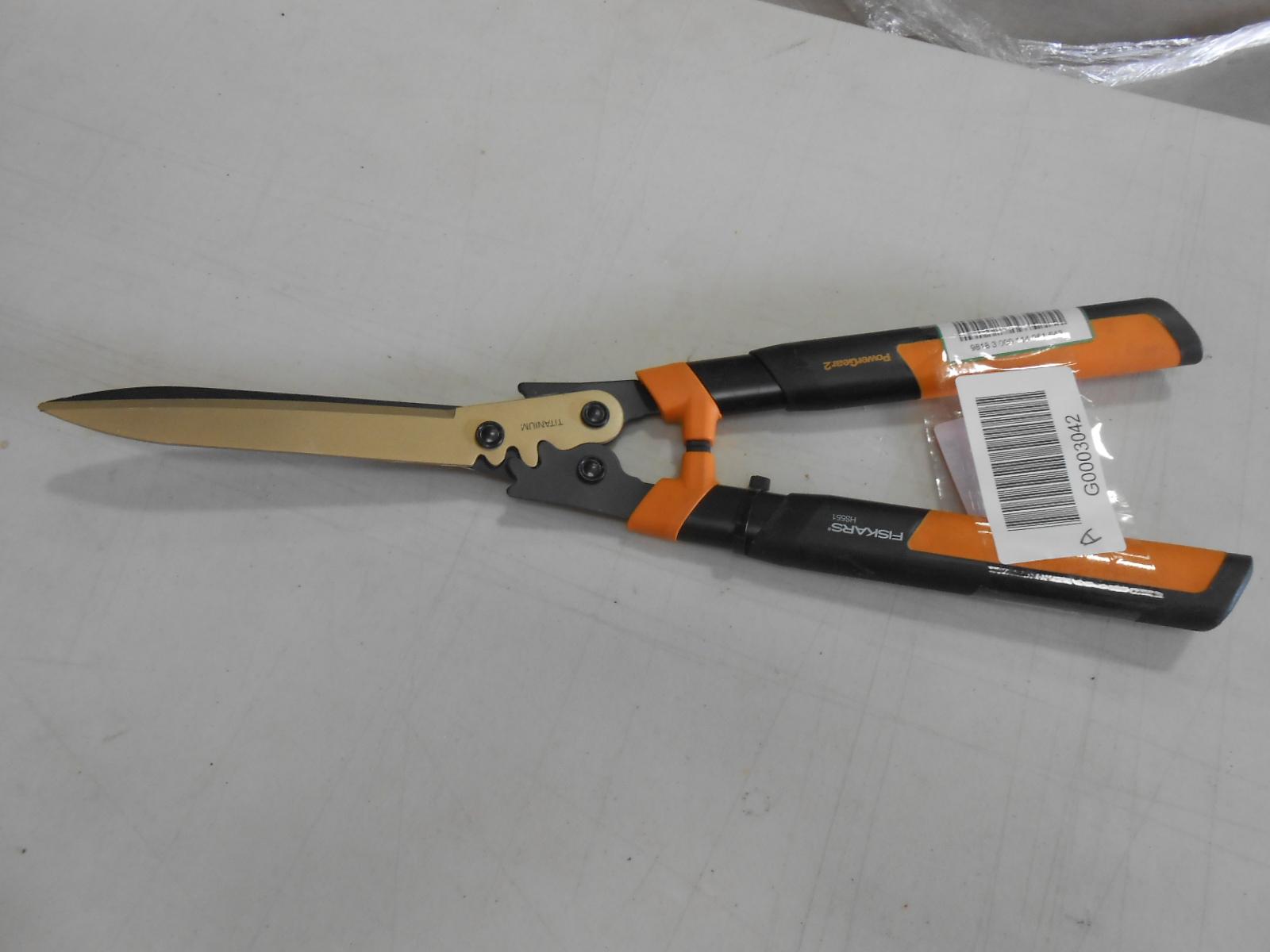 Fiskars PowerGear Titanium 23.25 in. Hedge Shears, $34.47 Est. Retail Value