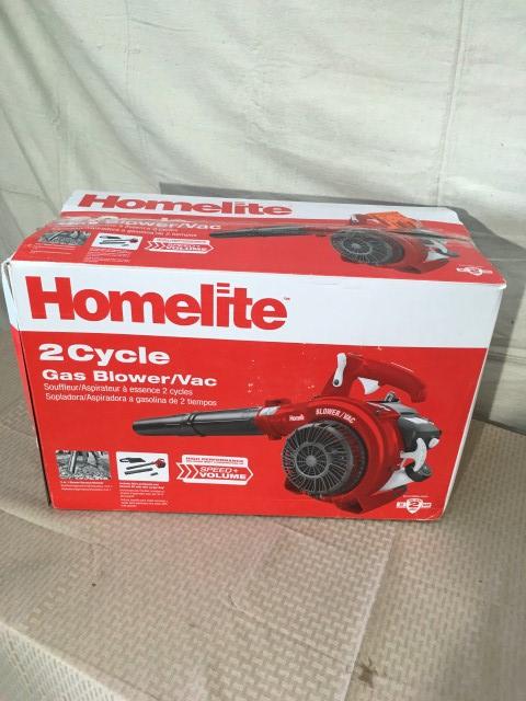 Local Pick-up or Freight Shipping ONLY. Homelite 26cc Blower Vacuum, $113.85 Est. Retail Value
